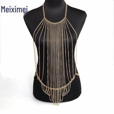 MXM Jewelry: European & American Style Multi-Layer Exaggerated Tassel Body Chain