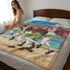 Throw High-Density Short Plush Blanket For Sofa Nap Air-Conditioned Room Soft Skin-Friendly The Quintessential Quintuplets