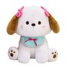 Plush Dog Doll With Butterfly Bow For Kids Gift And Playroom Decor