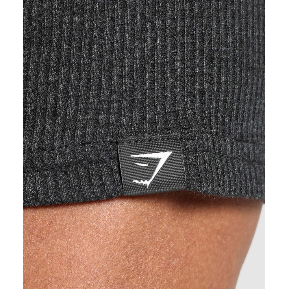 Gymshark Waffle T shirT Black A1b9m Bc8x