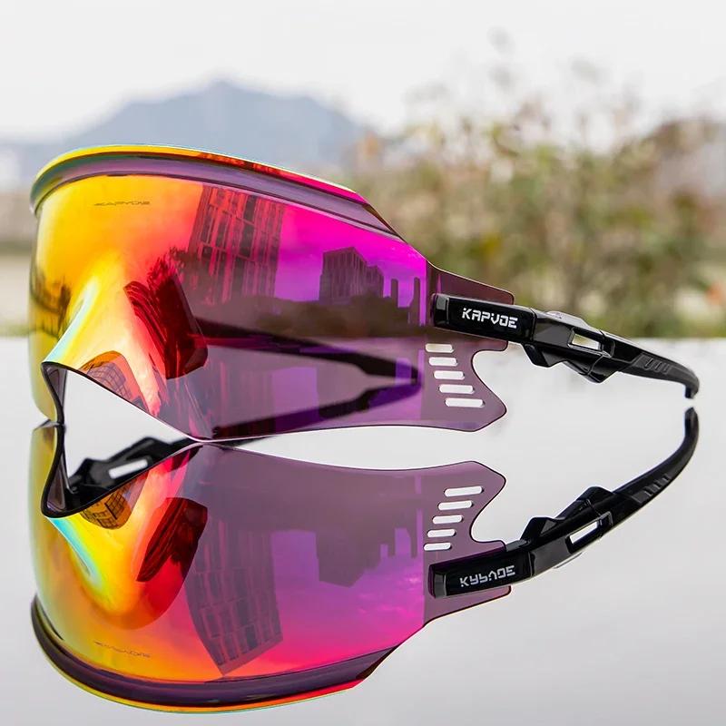 2026 Kapvoe Sport Sunglasses Road Bike Mountain Bicycle Cycl Glasses Riding Goggle Sports Eyewear for Man Women Cycling Glasses