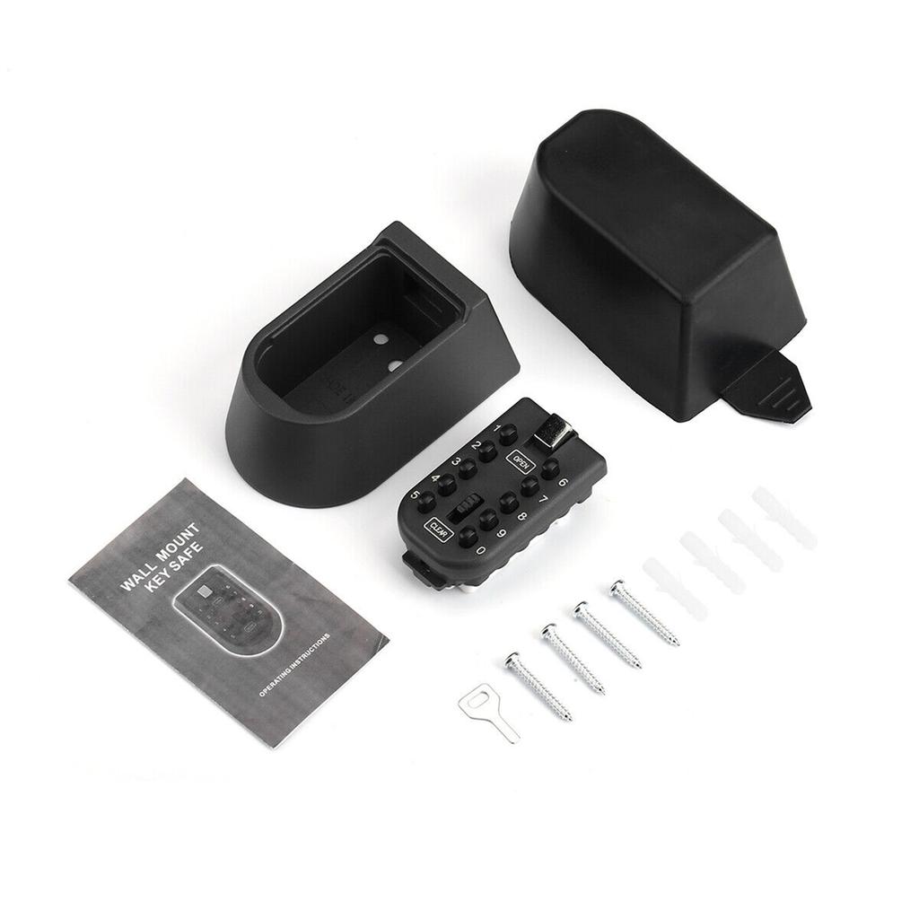 Key Lock Safe Box Outdoor Storage Box With Code Weatherproof Aluminum Alloy Password Security Case