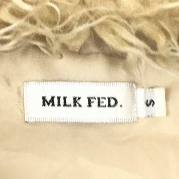 Milkfed Fur Hooded Blouson Coat Yellow Beige Men's S(USED)