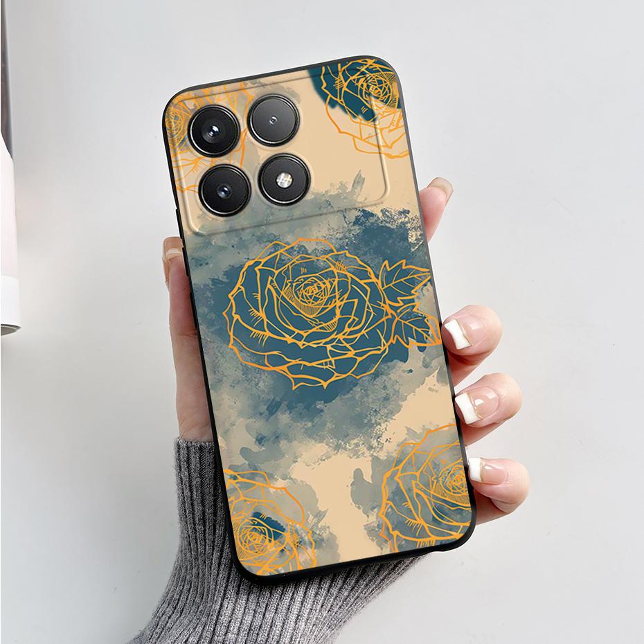 For Xiaomi POCO F6 Pro Case Cute Bear Cartoon Frog Silicone Soft Rubber Camera Protector Case POCO F6 Pro Case POCO F6 Pro Cover