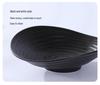 Irregularly Shaped Ceramic Salad Bowl for Restaurants - Deep Plate for French Desserts