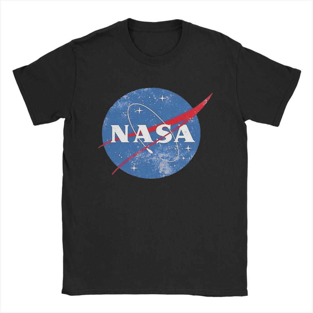 T-shirt da Astronauta NASA nello Spazio da Uomo Cotone Top Stampati Girocollo Manica Corta
