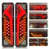 2 X Truck Trailer Taillights 12V 24V Tractor Light LED Rear Flashlight For Trailer Caravan Tail Light Running Turn Signal 30cm