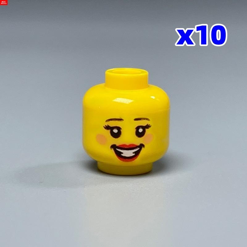 Custom Build Bricks Printed Head Face Expression 4cm Action Figure Body Part DIY Educational Toy Creating Bricks Toysets Ideal For Youngsters Gift
