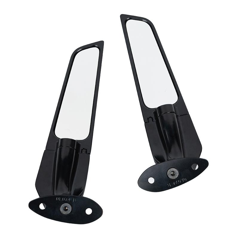Motorcycle Rear Side Mirror Rearview Integrated Turn Signal Light Rotating For Kawasaki NINJA 400 2018-2021