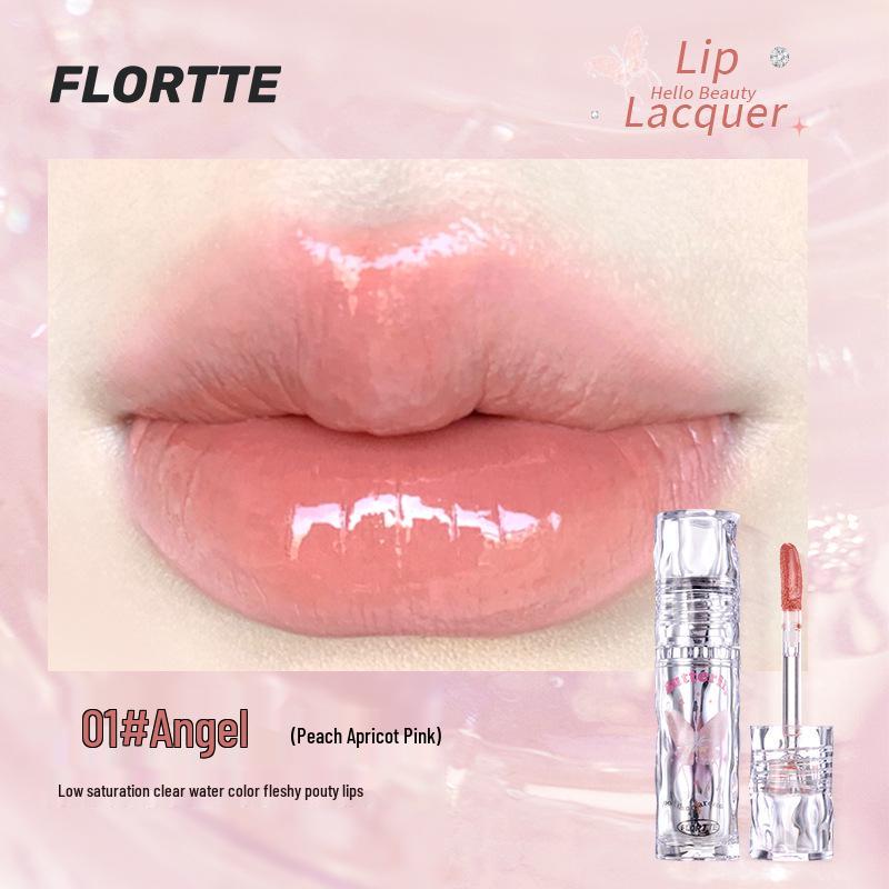 

FLORTTE Lip Lacquer: Mirror Shine, Non-Stick, Party-Ready Lip Glaze