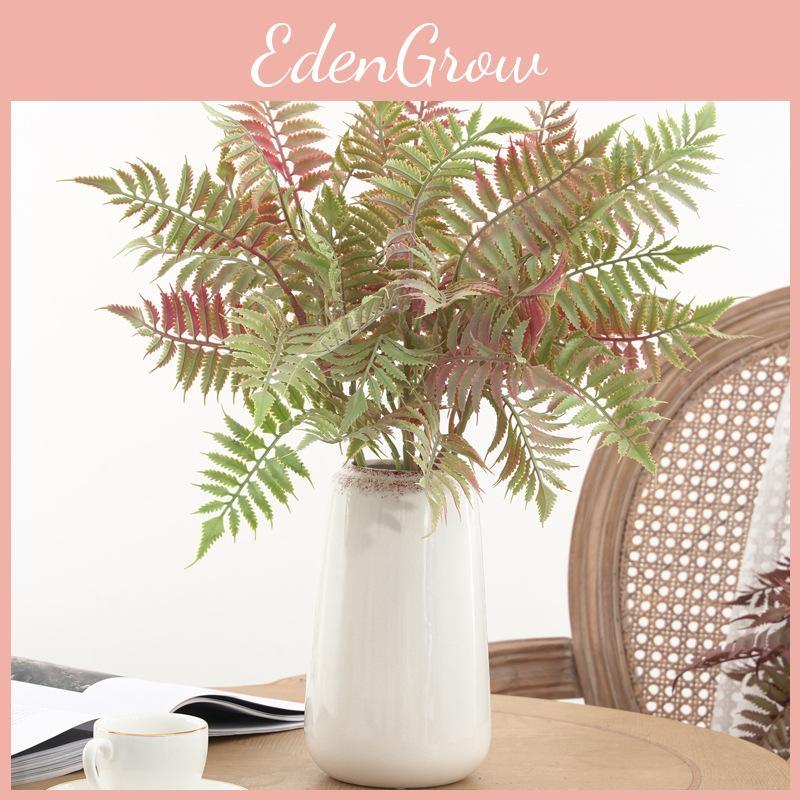 Artificial Fern Leaf Decor For Indoor Garden And Photography With Lifelong Plastic Material