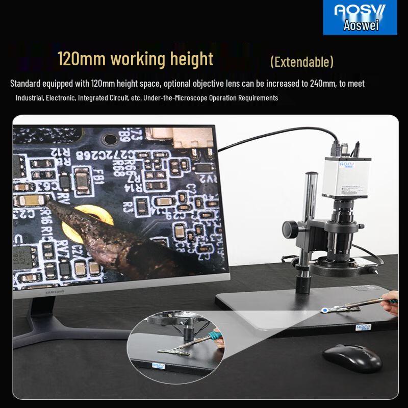 Aosiwei HD Digital Industrial Microscope