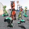 Trottinette à pédales dinosaure jouet mini voiture à rétrofriction vélo à impulsion au doigt jouet pour garçons 3 ans et plus coffret cadeau dinosaure pour enfants cadeau pour fête d'anniversaire d'enfants Noël