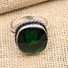 Kromdiopsid Ädelsten Handgjord Solid 925 Sterling Silver Ring Smycke
