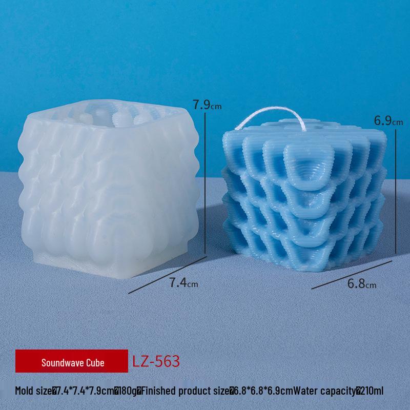 Sanshin Κερί Αρωματοθεραπείας & Διάχυτης Καλούπι Σιλικόνης - DIY Μαγικός Κύβος Αναμνηστικό Στολίδι