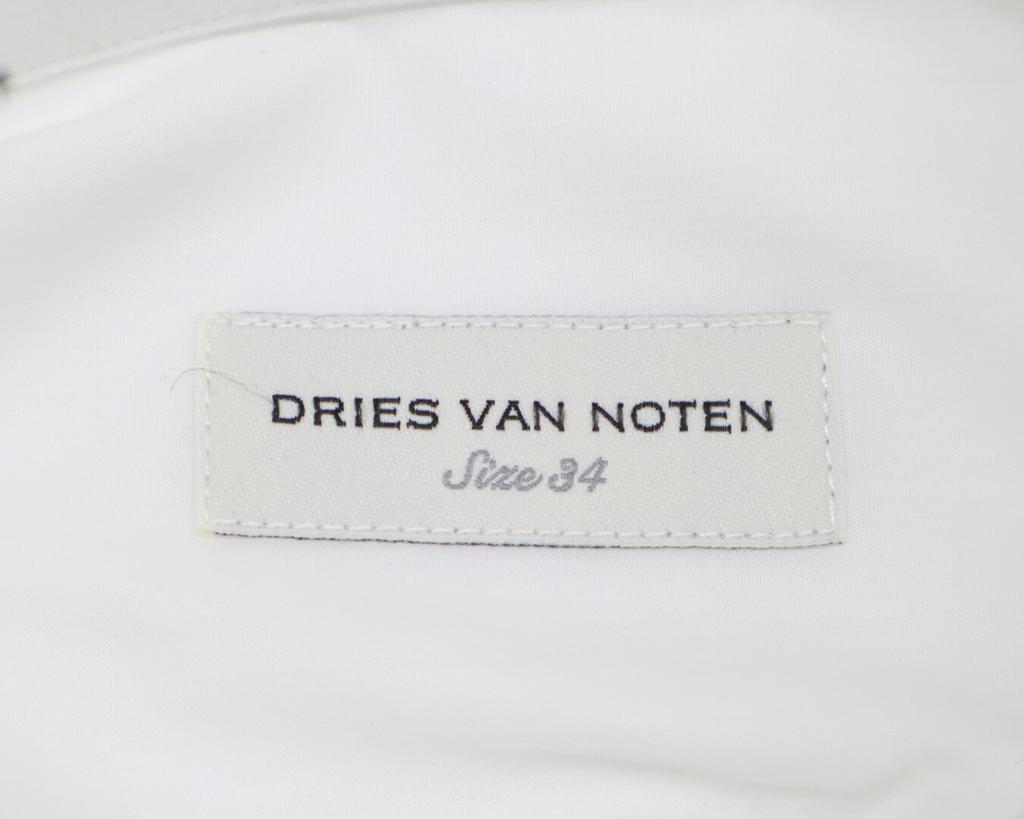 DRIES VAN NOTEN [Domestic regular] 22-158-10-091635 Embroidered long sleeve shirt/ tops 34 White / blackUsed