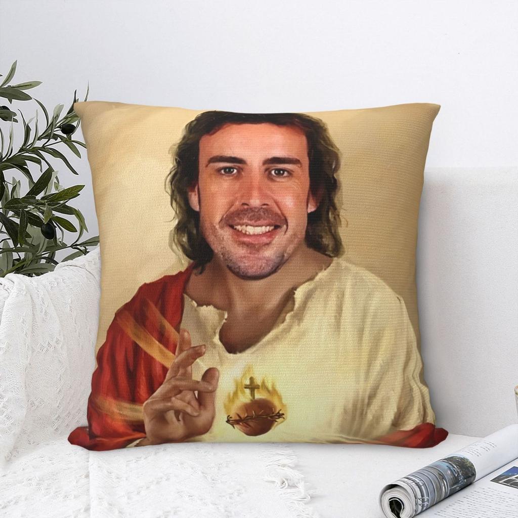 Alonsos Jesucristo Square Pillow Case Cushion Cover Custom Zippered Decor Pillowcover For Bed 18"