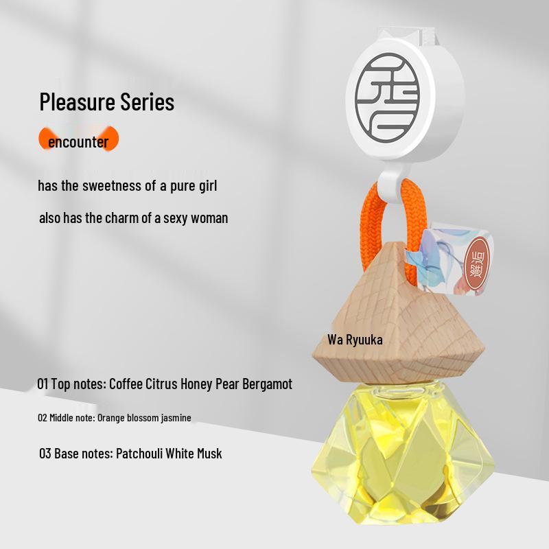 Wa Liu Xiang Car Air Freshener Pendant: Long-lasting Aromatic Fragrance and High-end Gift