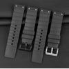 For Cartier Santos 100 Rubber Watch Band Black Rivet Silicone Strap 20mm 23mm Watch Band Men Women Brown Blue Soft Bracelet
