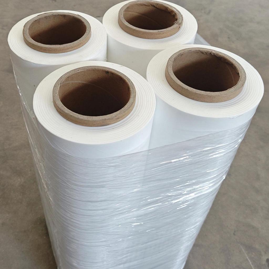 50cm Cling Film - 4x Stretch PE Packaging for Industrial Use, Marked in Stretch Meters