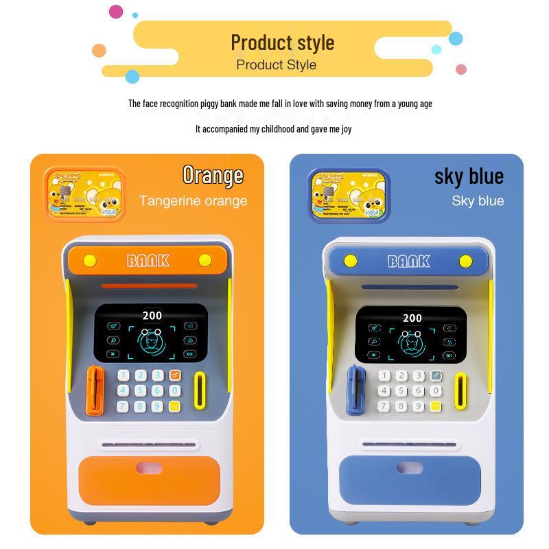 Face Recognition ATM Money Box: Automatic Password Roller Safe Educational Toy