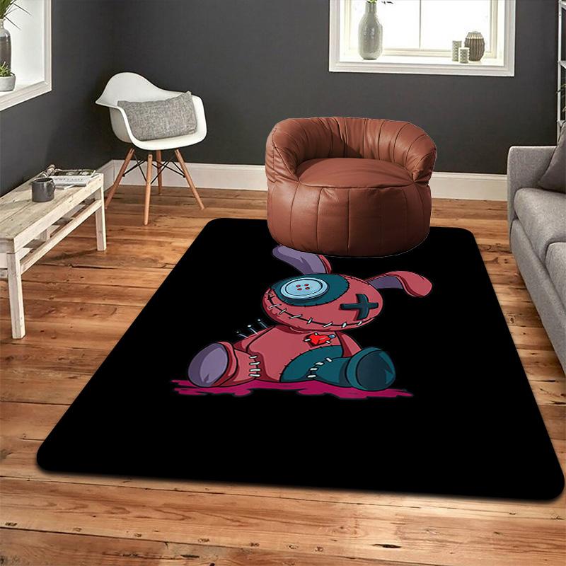 Patchwork rabbit doll Rug Floor Mat for Living Room or Bedroom Soft and Comfortable Carpet a Gift for Birthday and Holiday.ZFF0913331