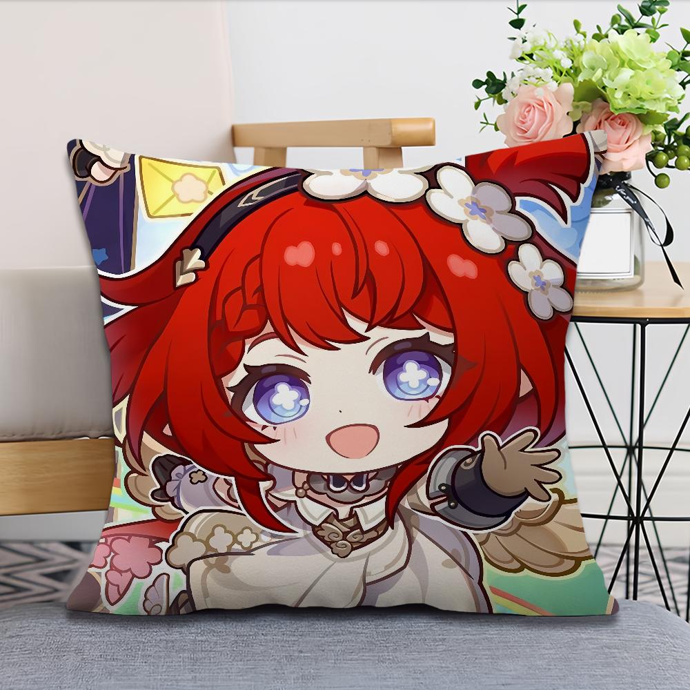 Star Rail Soft Comfortable Pillow Honkai Case for Sofa Living Room Home Cute Office Tribbie Decor Protective Covers