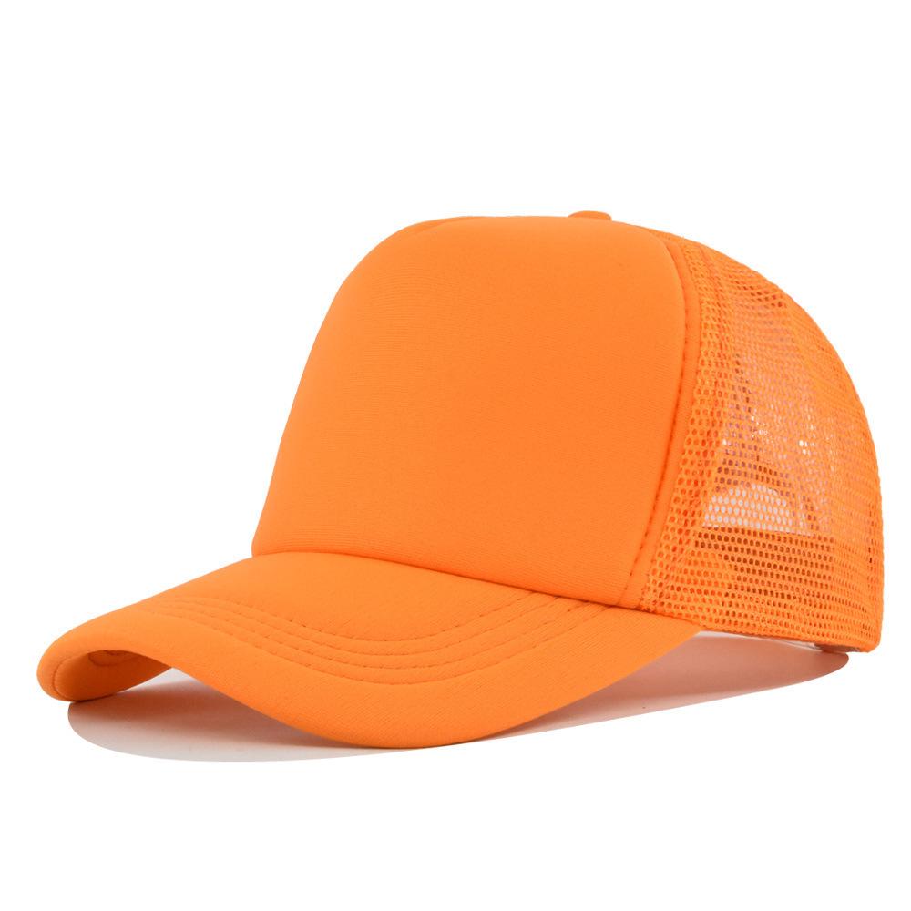 Fashion Desgin Solid Color Sponge Baseball Cap Net Cap Curved Brim Hat Sun Hat Light Mesh Sun Cap Outdoor Women Men