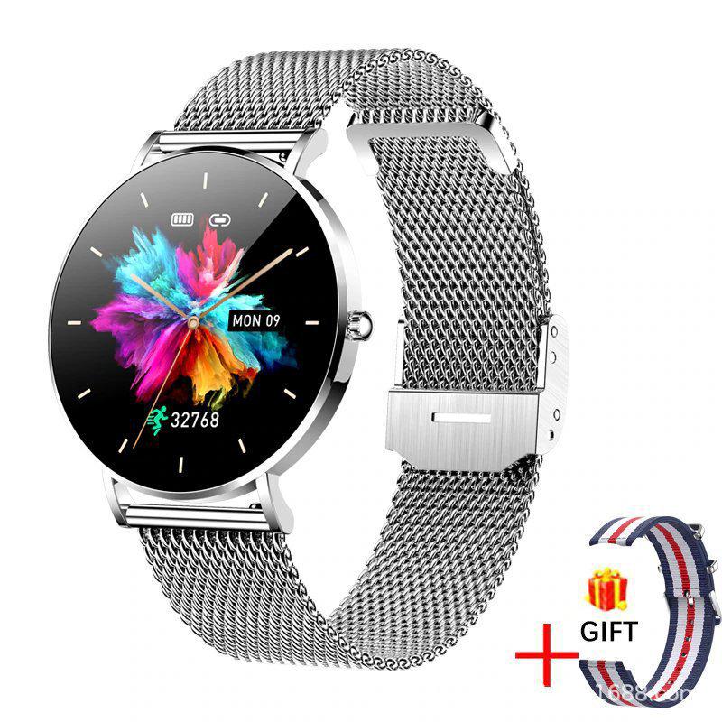T8 Pro Ultra-Thin Smartwatch: 1.36” AMOLED, Always-On Display, Bluetooth Calls, Heart Rate & Blood Pressure Monitor for Women