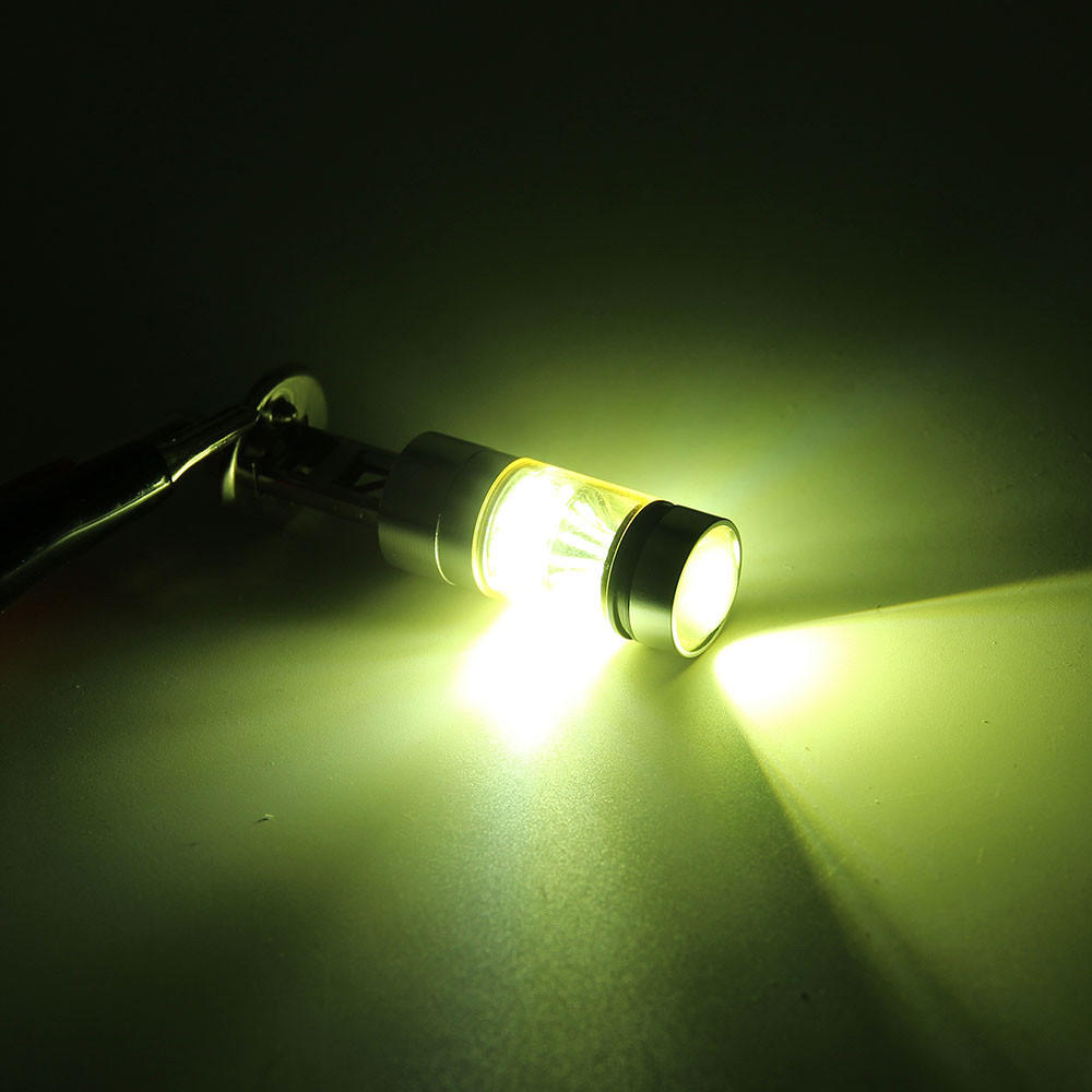 H1 100W Fog Light Yellow 2323 LED DRL Projector Lamps Bulbs 4300K NEW