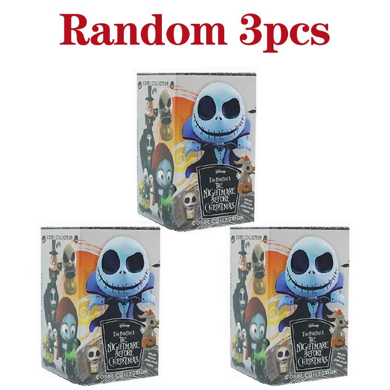 The Nightmare Before Christmas Blind Box Small Size PVC Model  Figures Jack Sally Dr. Collectible Figurine Doll Christmas Gifts