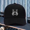cmCat Dad Print Adjustable Brushed Twill Cap UnisexS And WomenS Outdoor Sports Style Suitable for Pet Gatherings Cat Lov