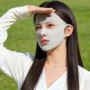 Modische Eis-Seide Sonnenschutzmaske Atmungsaktiv Staubdicht Anti-UV Nackenschal Sonnenschutz Verstellbar Sonnenschirm Gesichtsmaske Sommer