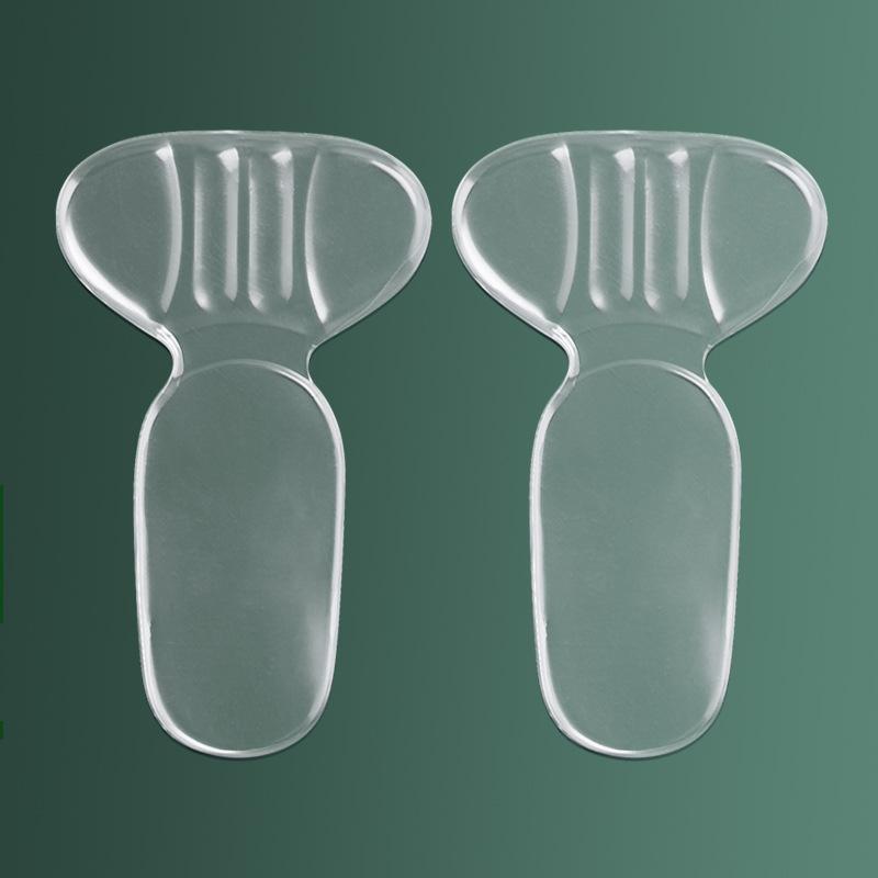 

GEL Two-in-one Heel Sticker High Heels Soft Shock Absorption Anti-wear Anti-drop Rear Pad Self-adhesive Size T-shaped Half Size Pad