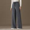 2024 Autumn/Winter Women's 100% Pure Cashmere Wide-Leg Knitted Pants
