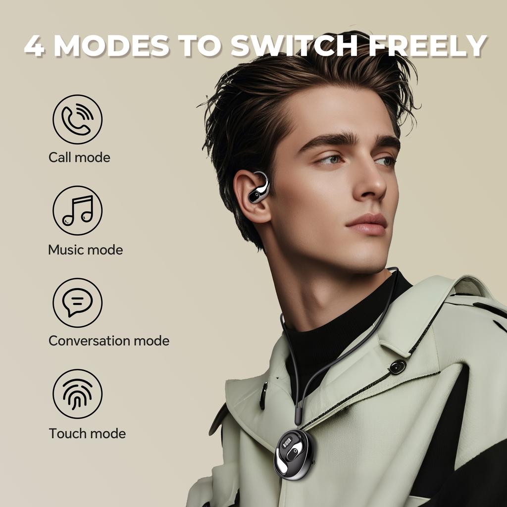 Ai Translator Earphone Portable Wireless Bluetooth 5.4 Smart Voice Translator Headphones For Business Global Travelers Earbuds