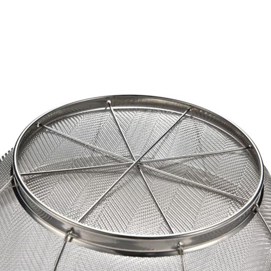 Stainless Steel Drain Basket Fast Drainage Microporous Kitchen Filter Mesh Strainer Basket for Kitchen Dishwasher Safe Multi-Functional Strainer