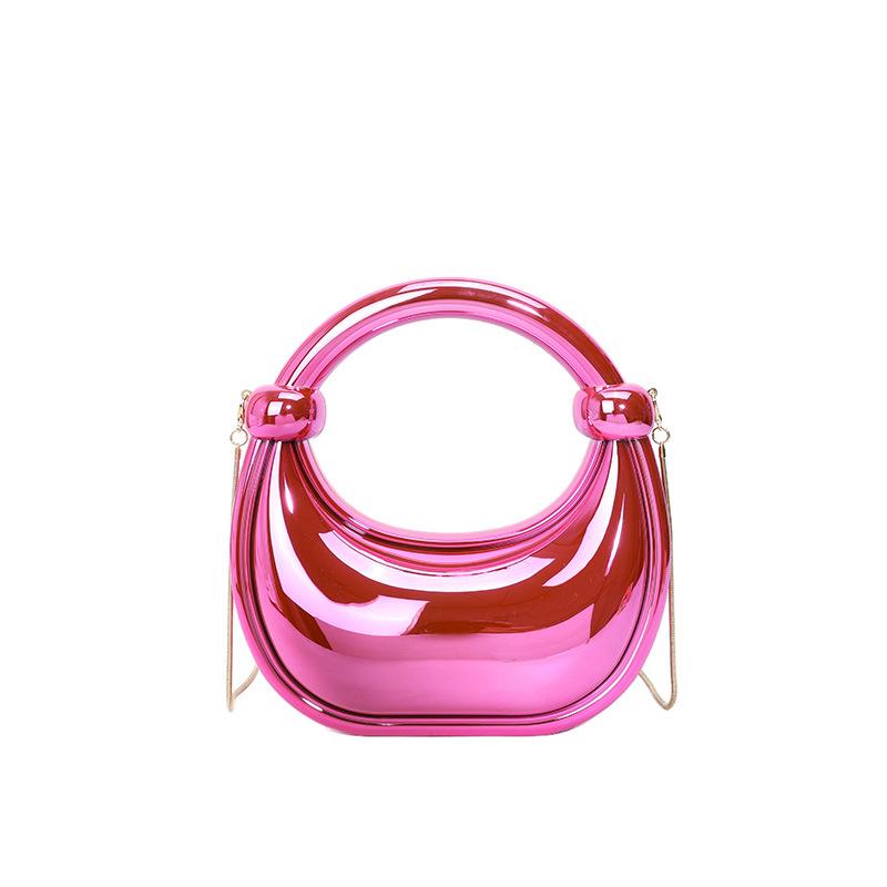 Acrylic Box Bag 2025 New European and American Fashion Candy Color Internet Celebrity Women Chain Crossbody Dumpling Bag Tide