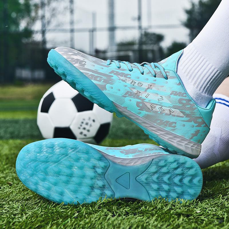 

Spring new children s football shoes broken nails spikes teenagers boys girls grass training shoes sports shoes 32