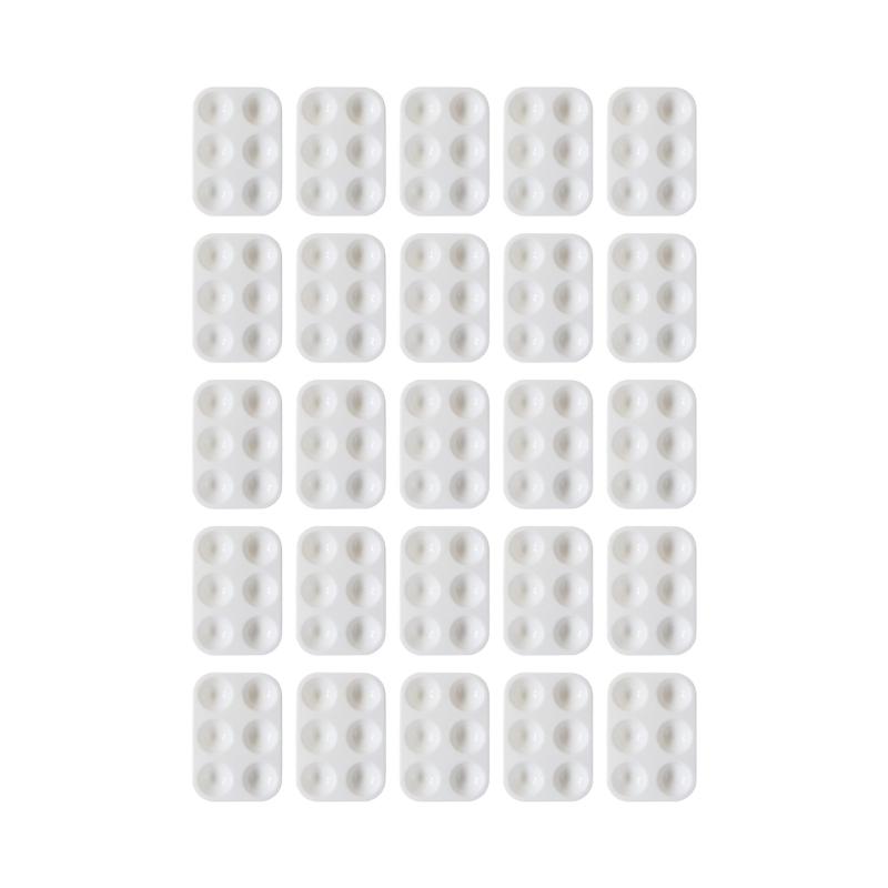 

20 Pcs 6 Grids Mixing Tray Painting Palette Mixing Palette Watercolor Paint Palette for Gouache Oil Acrylic Painting 1