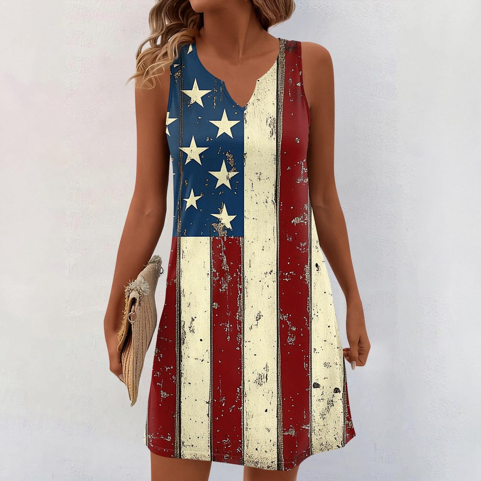 

Жіночі літні сукні з V-подібним вирізом і принтом без рукавів. Повсякденна сукня M винний