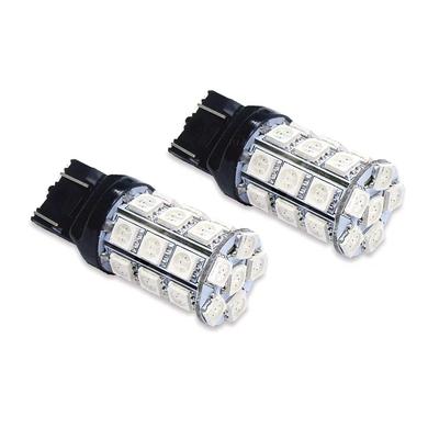 PA 2pcs 30SMD 5050 30x3 Chip T20 7443 Blue Automotive LED Bubble Turn
