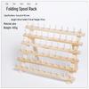 Handmade Solid Wood Thread Rack for 60 Spools - Foldable Sewing and DIY Storage Solution