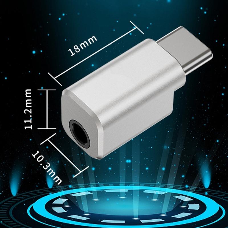 Pocket Size USB C Headphone Adapter Earphone Amplifier 32bit/384kHz for Phones and Mobile Devices