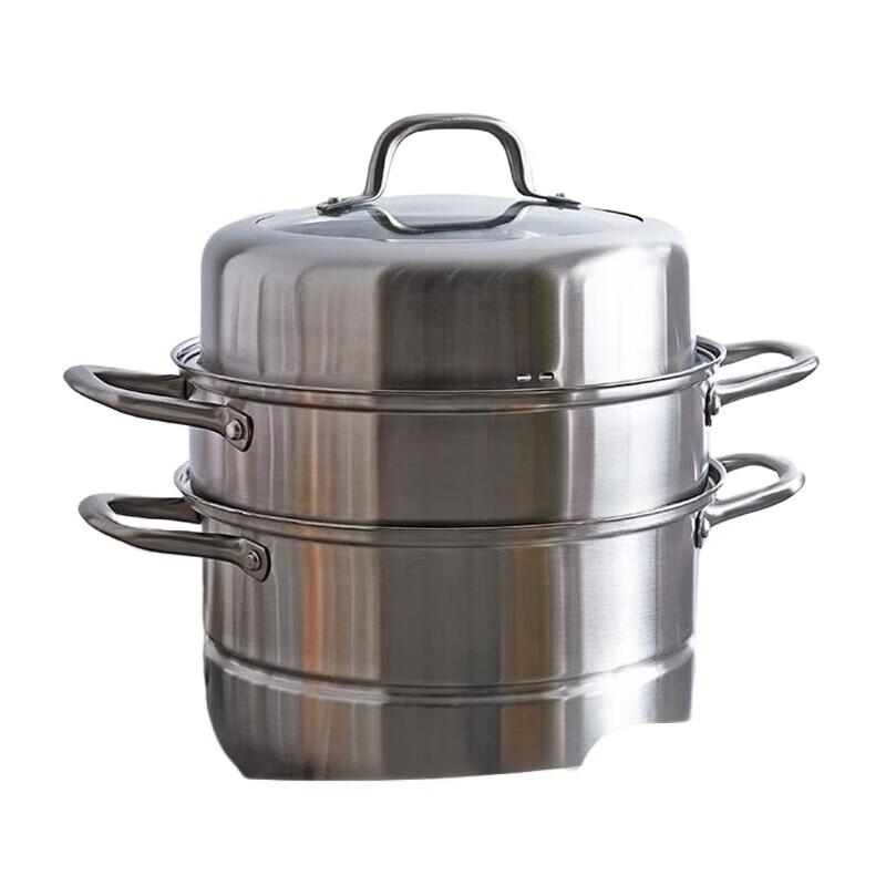 Kangbahe 28cm 3-Layer 304 Stainless Steel Steamer Pot