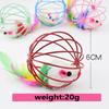 Colorful Mouse In Cage Cat Toy Within Sand Interactive Chase Cat Mouse Toy
