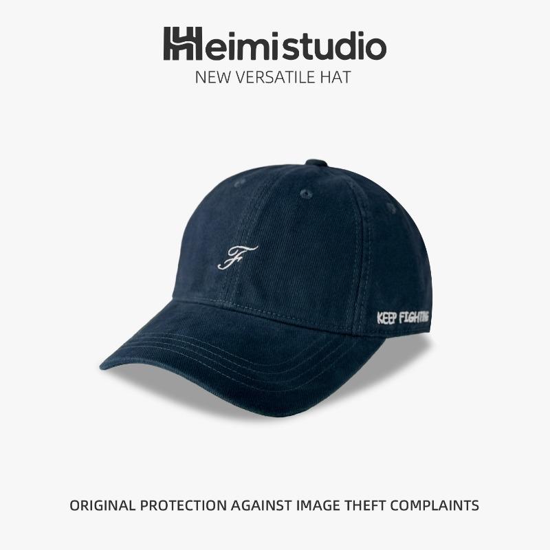 25 Early Autumn New Letter Embroidered Retro Baseball Cap Men's and Women's Casual Cap Sunscreen Visor Tide