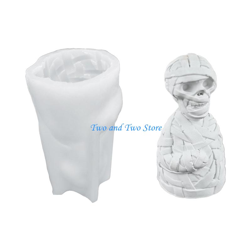 HX6F Silicone Halloween Theme Mold for DIY Enthusiasts Aromatherapys Mould