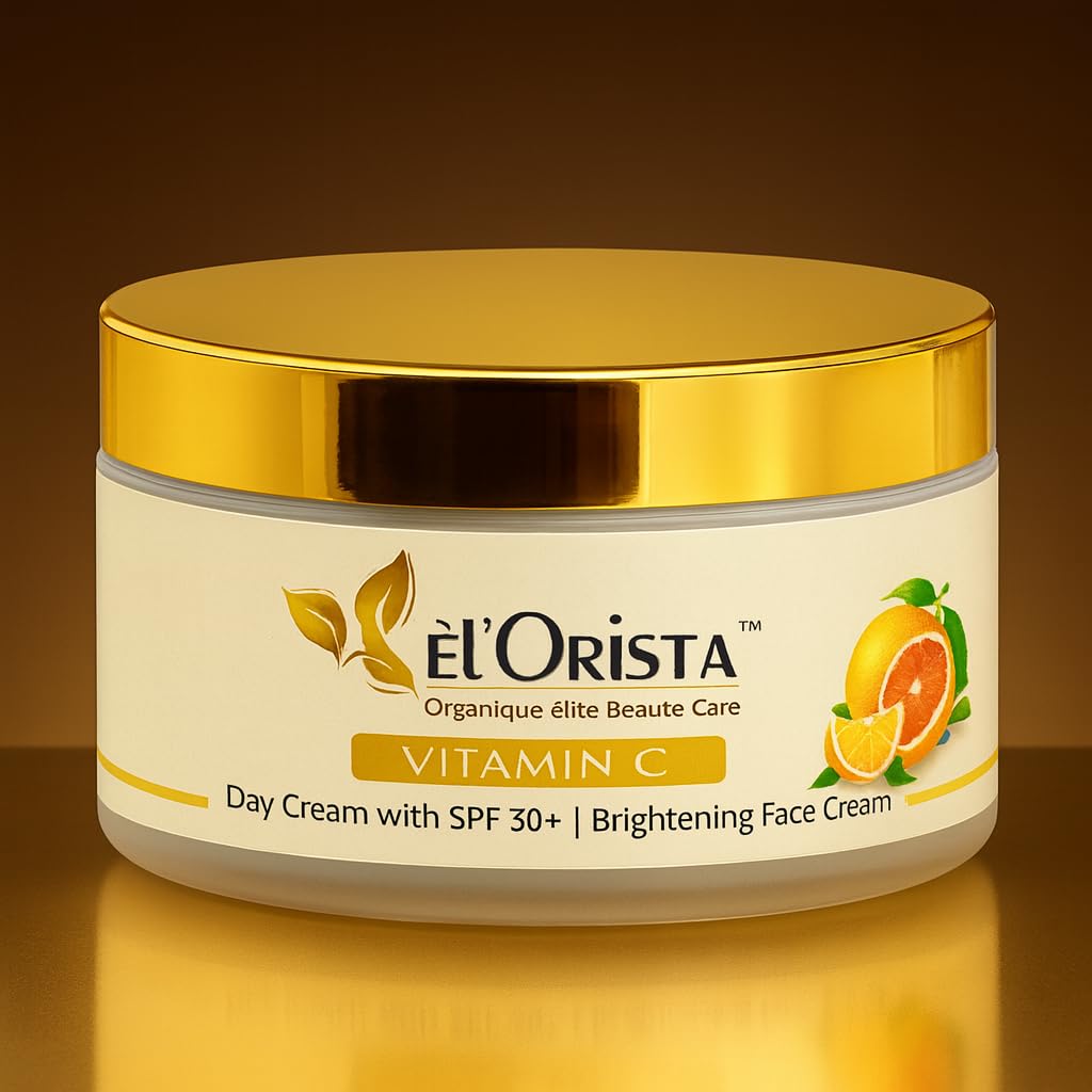 Elorista Витамин С Дневной крем с SPF 30 | Осветляющий и Антивозрастной увлажняющий крем для сияющей кожи | Легкий, нежирный крем для лица от пигментных пятен