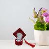 Rings Box Graduation Bachelor Hat Jewelry Packging Box Wedding Engagement Earring for Special Occasion